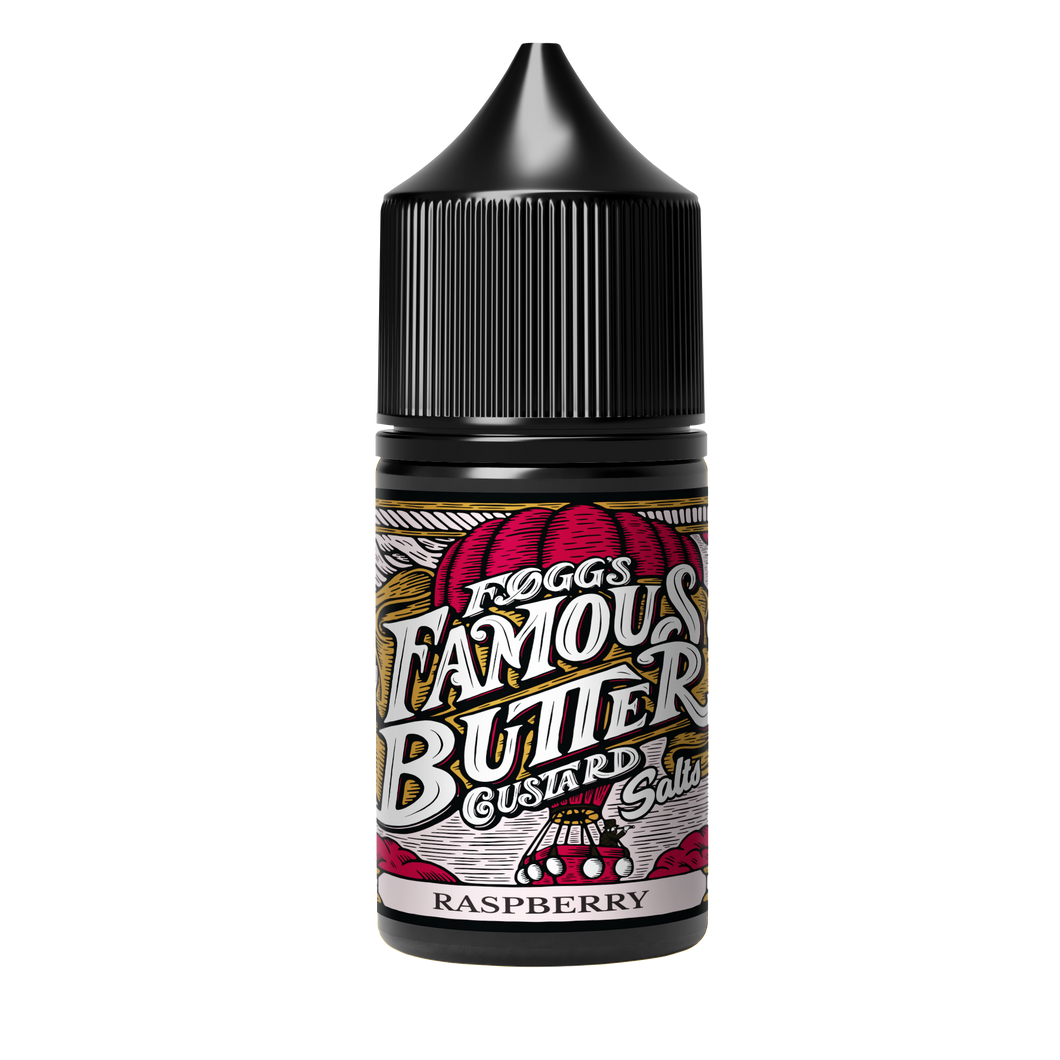 Foggs Famous Butter Custard Raspberry Nic Salts 30ml