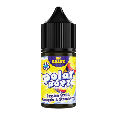 Polar Popz - Passion fruit, Pineapple, Strawberry Nic Salts Longsalt 30ml