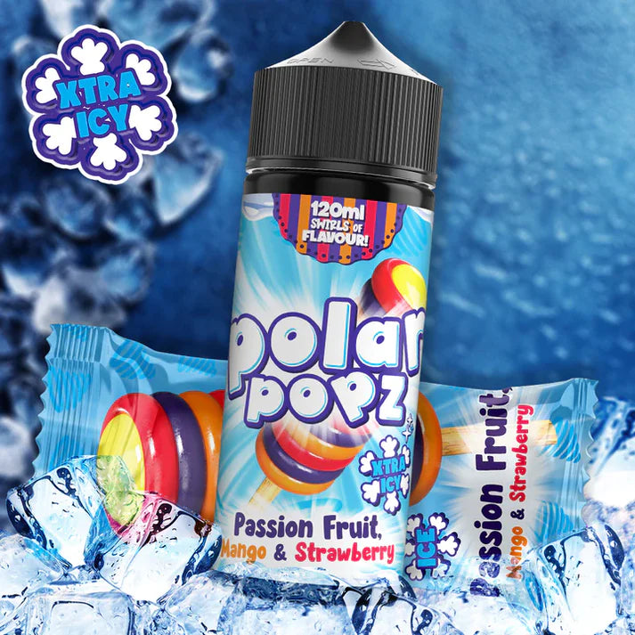 Polar Popz -  Passion Fruit, Mango, Strawberry Xtra Longfill 120ml