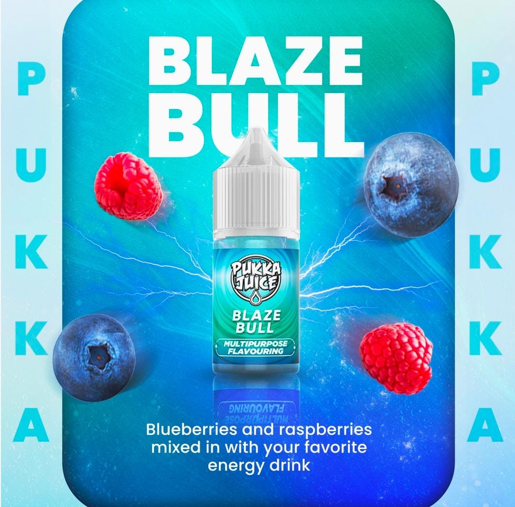 Pukka Juice - Blaze Bull Flavouring + Nic Shot Longfill Combo