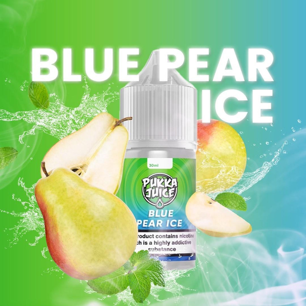 Pukka Juice - Blue Pear Ice Flavouring + Nic Shot Longfill Combo